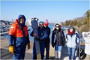 L-R BTTS Site Manager C. Eben Franks, URI crew: Soroush Kouhi, Chris Small, Sandra Deeb, Jesse Moore